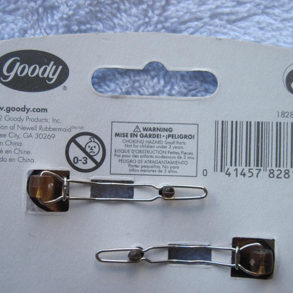 4 Goody 2002 Plastic Oval Hair Barette Clips 1 1/2" Secure Metal Stay Tight Back - Picture 4 of 8